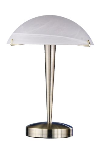 Trio Touch-Me Tischleuchte mit Alabasterglasschirm altmessing Preisvergleich