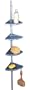 Wenko 3208011100 Teleskop-Duschecke Easy - 4 Ablagen, 8 Haken, Aluminium, Kunststoff, 26 x bis 265 x 19.5 cm, Rohr-� 1,9 cm, silber