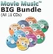SmartSound Movie Music Big Bundle - 11 CDs for Home & Educational Use Only