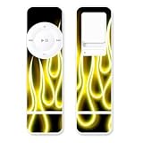 Electronics : Yellow Neon Flames -Vinyl skin for Apple iPod Shuffle