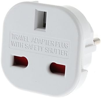 RayShop - EU Plug to Multiple Plug Universal Round Travel Adapter with Safety Shutter (110-240V)