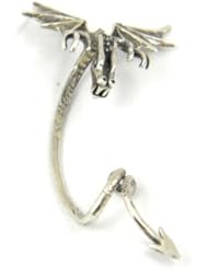 Sterling Silver CURIOUS DRAGON Drachen Ear WRAP