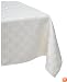 Reflections 60 by 120-Inch Oblong / Rectangle Tablecloth, Pearl