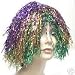 Metallic Mylar Mardi Gras Colors WIG