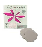 Tip Toes Silver Rose 1 pair by Foot Petals