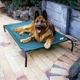 Coolaroo 434410 3ft 6in x 2ft 6in Large Steel Framed Pet Bed - Terracotta Cover