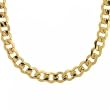 Huge Mens Cuban Link Necklace in Solid 14KT Yellow Gold