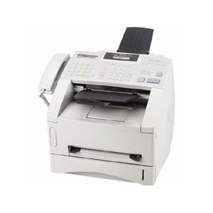 Brother International Corp. Products – Laser Business Fax, 8MB, 33.6K Modem, 17-2/5\”x17\”x12-7/10\” – Sold as 1 EA – Laser fax with 8MB memory can store up to 500 pages for out-of-paper reception or fax broadcasting to up to 182 separate locations. Dual access capability and Quick Scan let you scan faxes into memory as fast as two seconds per page while the unit is sending or receiving. 33.6Kps modem transmits a page in three seconds. IntelliFax 4100E offers 30-page auto document feeder, 250-sheet