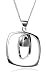 Sterling Silver Multi-Square Double Chain Pendant, 16