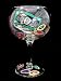 Casino Cards  Chips Design - Hand Painted - Goblet - 12.5 oz.