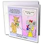 Londons Times Funny Cat Cartoons - Cat Scams - Greeting Cards-12 Greeting Cards with envelopes