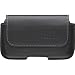 Blackberry OEM Black Leather horizontal pouch case with standard beltclip for Blackberry 9000 Bold - HDW-19593-001