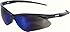 Jackson Safety 3000358 Nemesis Safety Glasses Black Frame / Blue Mirror Lens