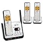 AT&T DECT 6.0 Black/Silver Digital 3-Handset Answering System (CL82309)