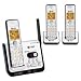 AT&T DECT 6.0 Black/Silver Digital 3-Handset Answering System (CL82309)