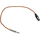 Seismic Audio - SATRXL-F2 - Orange 2' XLR Female to 1/4" TRS Patch Cable