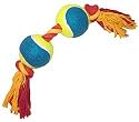 Double ball dog rope pet toy