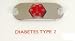 Medical Alert Stainless Bracelet ID TAG Diabetes Type 2