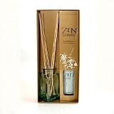 Enchanted Meadow Zen Garden Aromatherapy Natural Fragrance Reed Diffuser Gift Set in Tea and Oranges