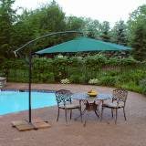 Oakland Living Furniture 4110-GN Oakland Rochester 10′ Cantilever Umbrella in Green