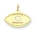 14K Chicago Bears Large Cut Out C Football Charm