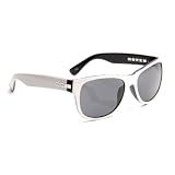 HOVEN BIG RISKY 39-8201 WHITE-BLACK HANDMADE ACETATE FRAME GREY LENS PLASTIC SUNGLASSES by