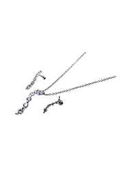 Nickel Free Sterling Silver Pendant & Earring Sets Hanging CZ Set