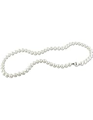 Sterling-Silver 6.5-7 MM White Freshwater Cultured Pearl Strand, 18"