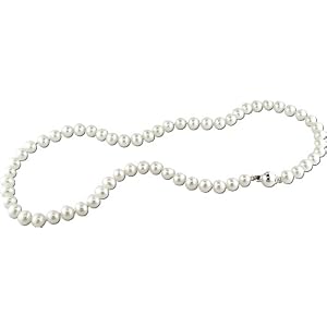 Sterling Silver 6.5-7mm Cultured Freshwater Pearl Necklace