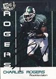 Charles Rogers, Michigan State Spartans - Detroit Lions, 2003 Press Pass JE Foil Autographed Card