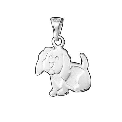 Sterling Silver Puppy Dog Pendant