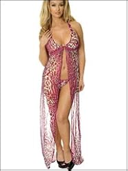 Lavished in Leopard Gown