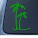PALM TREES - Tropical Beach - Car, Truck, Notebook, Vinyl Decal Sticker #1027 | Vinyl Color: Green