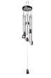 Abacus Windspiel "Silberne Metallstangen und alte chinesische Glocken" - 100% Handgefertigtes, wundersch�n designtes Windspiel, fertig zum Aufh�ngen (T1008B DE)