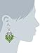 Amazon Collection Peridot and Crystal Statement Gold Tone Earrings