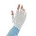 Ansell S-BGHF BioClean Halfingers Nylon Underglove, White, Sterile, 145 mm Length (Pack of 200)