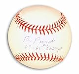 Ron Perranoski Autographed Baseball Inscribed with 63-65 WS Champs