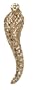 14k Yellow Gold Diamond-cut Italian Horn Charm