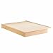 South Shore Furniture, Basic Collection, Queen Platform Bed with Moulding 60", Natural Maple
