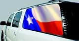 Exterior Mounted See-Thru Window Graphics - Texas State Flag Kit (Side Windows) 65 x 24