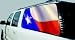 Exterior Mounted See-Thru Window Graphics - Texas State Flag Kit (Side Windows) 65 x 24