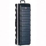 SKB Compact Stand Case 36-1/2 x 11-7/8 x 8-1/4 with Wheels & Straps, TSA Latches, Over molded Handle