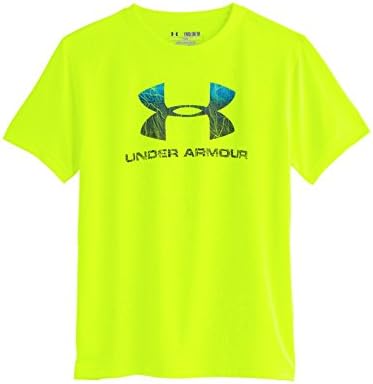 Under Armour Big Boys' UA Big Logo Plus T-Shirt YXS High-Vis Yellow