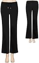 Danskin Women's Plus Size Drawstring Black Pant