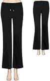 Danskin Women's Plus Size Drawstring Black Pant