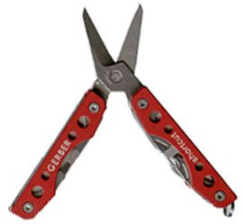 Shortcut Mini Scissor Tool, Hawk Tail Red by Gerber