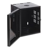MAYLINE(401DV5) 24 High Wall Mount Cabinet, Black Steel, 21w x 21d