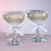 Bride & Groom Champ Glasses W/bows