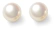 14k White Gold Freshwater Cultured Pearl 5.0-5.5mm Earrings