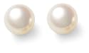 14k White Gold Freshwater Cultured Pearl 8.0-8.5mm Earrings